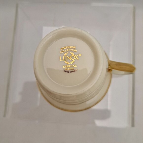 Lenox Eternal Pattern Coffee Cup Gold Trim Ceramic USA Replacement - Picture 9 of 13